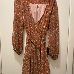 Zara Vibrant Long Sleeve Dress